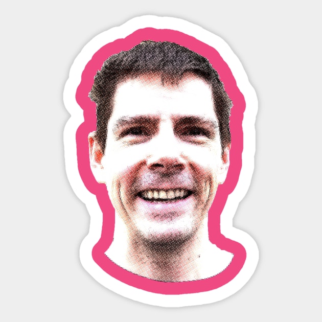 Big Stupid Dumb Mike Votava Face Sticker by mikevotava